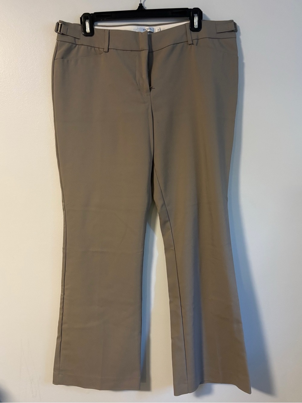 Ricki's Universal Cotton Dress Pants in Neutral Khaki Olive Tan Size 12